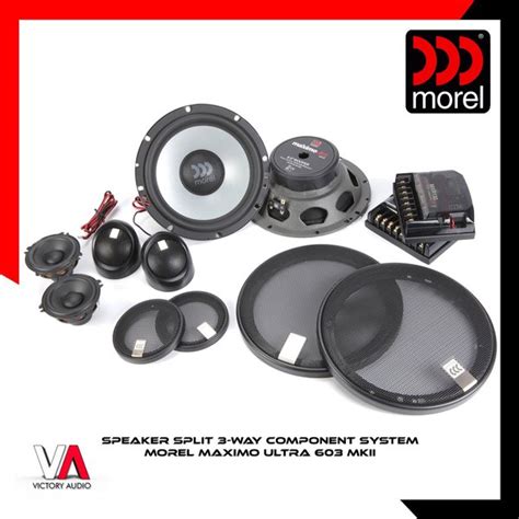 Jual Speaker Split 3 Way Component System MOREL MAXIMO ULTRA 603 MKII 6