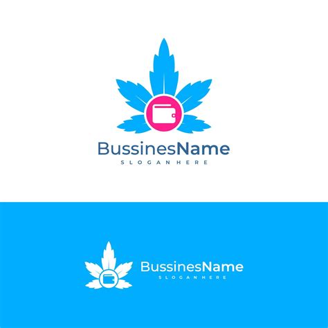 Wallets Cannabis logo vector template. Creative Cannabis logo design ...