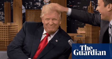 Jimmy Fallon Messes Up Trumps Famous Hairdo On The Tonight Show