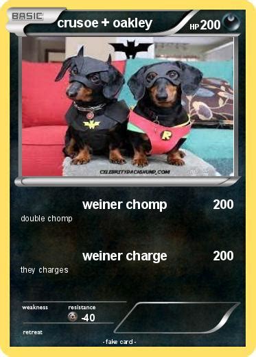 Pokémon Crusoe Oakley Weiner Chomp My Pokemon Card