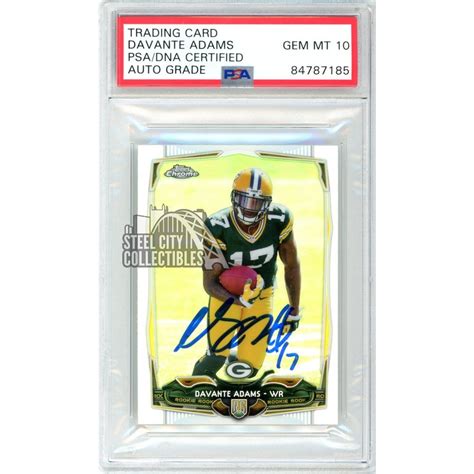 Davante Adams Topps Chrome Mini Autograph Refractor Rookie Card