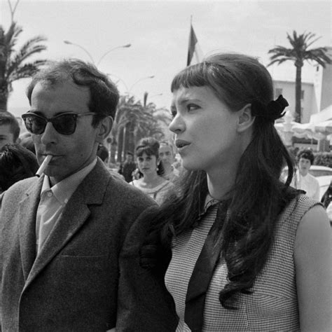 Sixties — Jean-Luc Godard and Anna Karina at the Cannes Film... | Anna ...