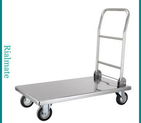 Heavy Rialmate Stainless Steel Foldable Trolley Load Capacity Kg