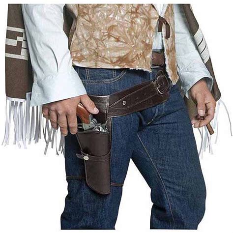 Authentic Western Gunman Belt And Holster Adult Halloween Costume