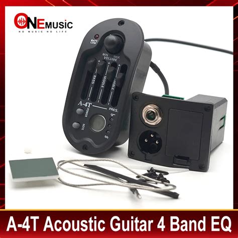 A 4T Oval 4 Banda Eq Guitarra Ac Stica Preamp Round Digital