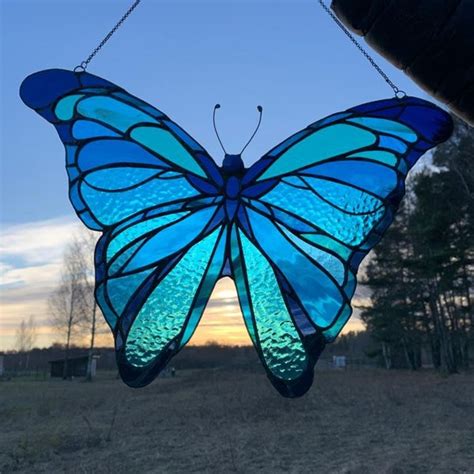 Stained Glass Butterfly Etsy