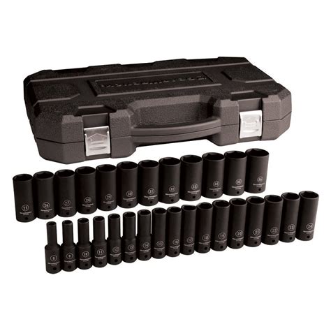 Gearwrench N Drive Point Metric Deep Impact Socket Set