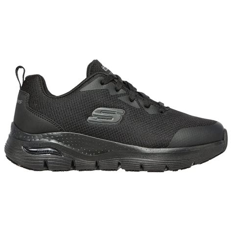 Skechers Arch Fit Sr N I Esd Munkav Delmi Cip Fekete