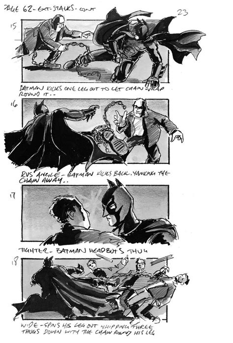 Douglas Ingram Storyboard Art Batman Begins Batman Begins