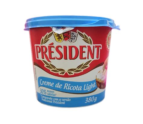 Creme De Ricota Light President 380G