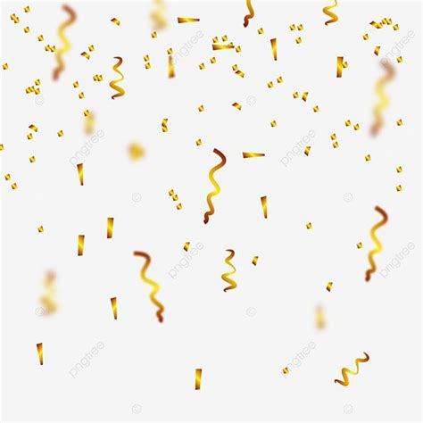 Gold Confetti Clipart PNG Images Gold Confetti Ornament Vector