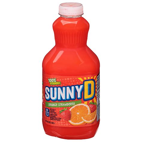 Sunny D Orange Strawberry Citrus Punch 64 Oz Orange Superlo Foods