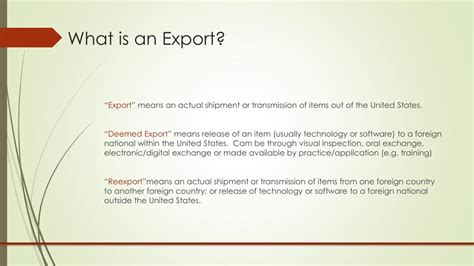 Ppt Export Controls Powerpoint Presentation Free Download Id 1629314