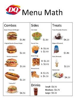 Dairy Queen Menu Nutrition Pdf – Blog Dandk