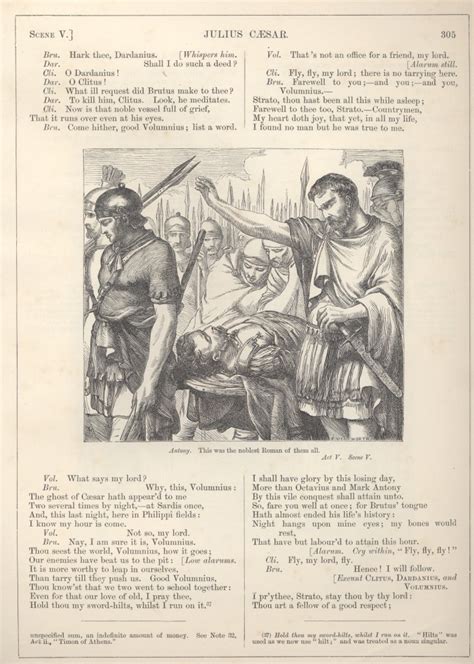 The Death of Brutus | Victorian Illustrated Shakespeare Archive