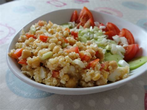 Salade De Boulgour Et Pois Chiche Fourchettes Et Pinceaux