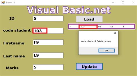 Programming In Vb Net Update Button In Vb Net With Sql Database And