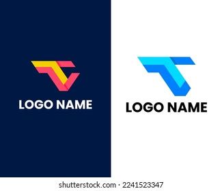 Vt Logo Design Template Vector Graphic Stock Vector (Royalty Free ...