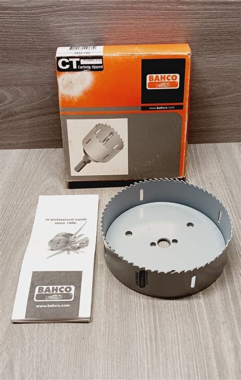 Bahco 3832 140 5 1 2 Carbide Tipped Hole Saw For Fiberglass Masonry EBay