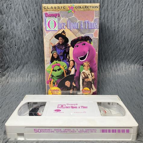 Barney Once Upon A Time Vhs 1996 Vintage Cartoon Classic Collection White Tape 45986020147 Ebay