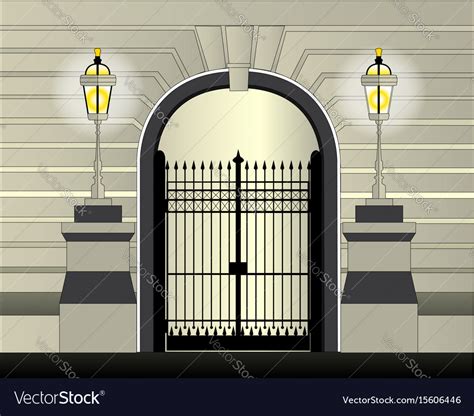 Gate Royalty Free Vector Image Vectorstock