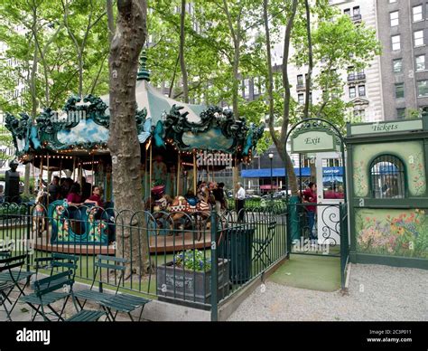 Bryant Park Carousel Stock Photo - Alamy