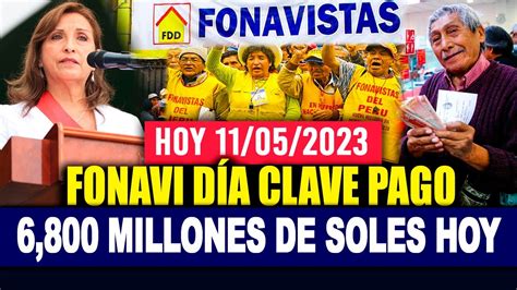 Fonavi Pago Millones De Soles Hoy D A Clave Hermanos