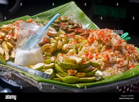 Delicious Traditional Khmer Street Food Is For Sale On A City Street In