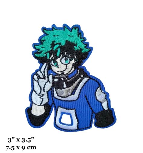 My Hero Academia Mha Izuku Midoriya Deku Embroidered Iron On Patch 6