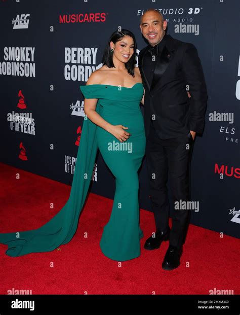 Los Angeles Usa 03rd Feb 2023 Jordin Sparks Harvey Mason Jr Arrives At The Musicares