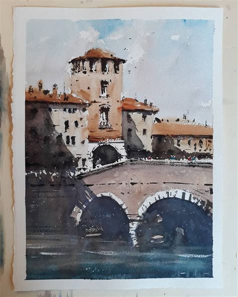 Matteo Bertomoro On Instagram Verona Watercolor Cm