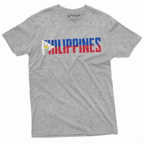 Men S Philippines T Shirt Republika Pilipinas Flag Coat Of Arms Country