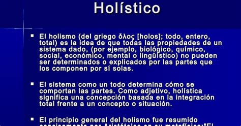 Diseño Industrial Oberá Holismo significado Holístico