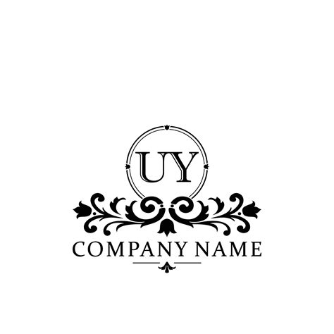 Initial Letter UY Simple And Elegant Monogram Design Template Logo