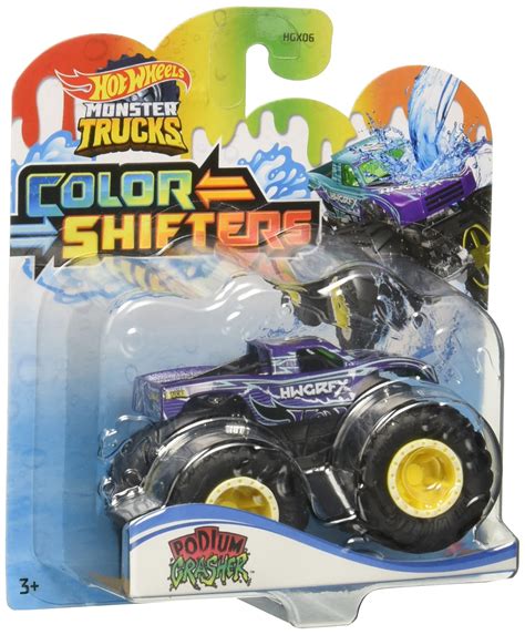 Buy Hot Wheels Monster Trucks Color Shifters Toy Truck That Changes Its Deco In Ice