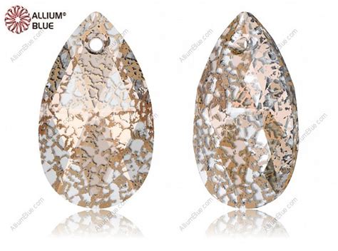 【スワロフスキー6106】96粒 Pear Shaped ペンダント 22mm クリスタル ローズパ ティナ 001 ビジュー・クリスタル Alliumbluejp 通販｜creema