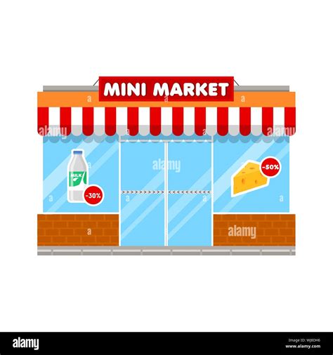 Mini Supermarket Stock Vector Images Alamy