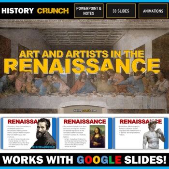 Renaissance Art And Artists Powerpoint With Notes Copy Works With