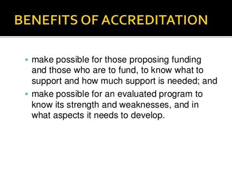 Benefits Of Accreditation