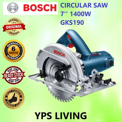 Bosch Gks190 Circular Saw 7 1400w Hand Held Circular Saw Shopee Malaysia