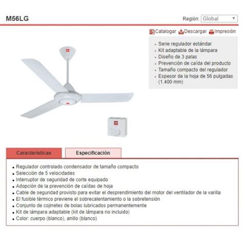 Abanico Kdk M56lg Techo Industrial 56 2264