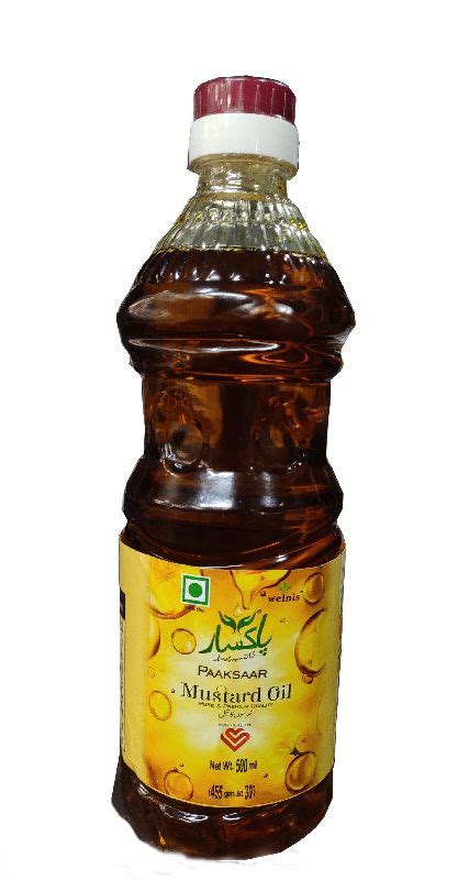 500ml Paaksaar Pure Mustard Oil For Cooking Form Liquid At Best