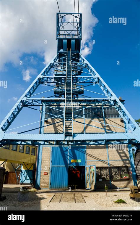 Mine Head Headgear Lift Cage Winding Gear Tower At The Guido Coal