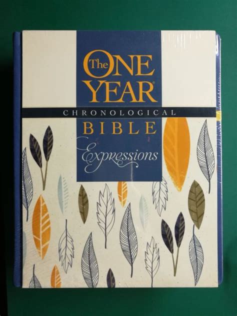 The One Year Chronological Bible Expressions Deluxe Hardcover Lazada Ph