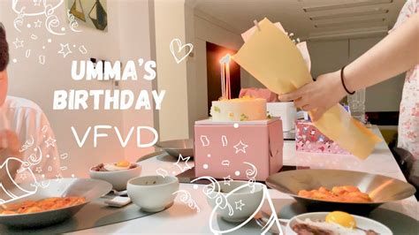 Vfvd 60 오마니의 생신 파티 캐리 하기 미역국 꽃꽃이 💐 케이크 🎂 로제 뇨끼 스테이크 덮밥 올리브영