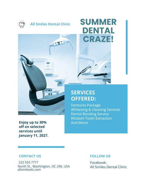 Free Dental Flyer Templates, Editable and Printable