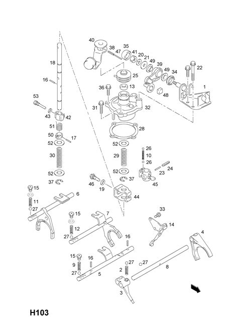 Opel Agila B Selector Shaft And Fork Opel Epc Online Nemigaparts