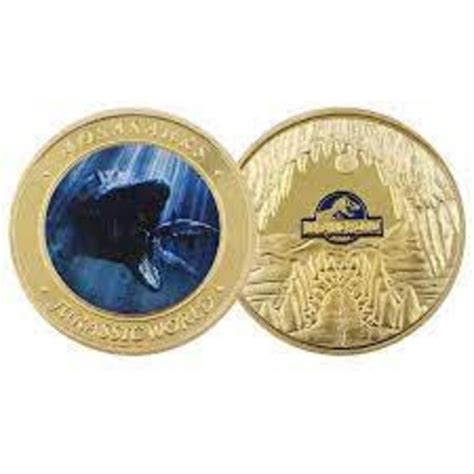 Jurassic World K Gold Plated Metal Coin Etsy