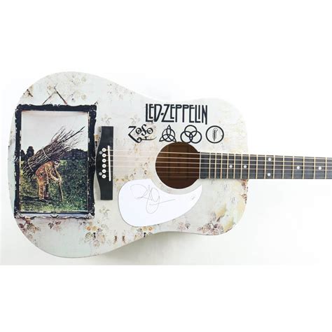 Robert Plant Signed Led Zeppelin 38 Acoustic Guitar JSA Pristine