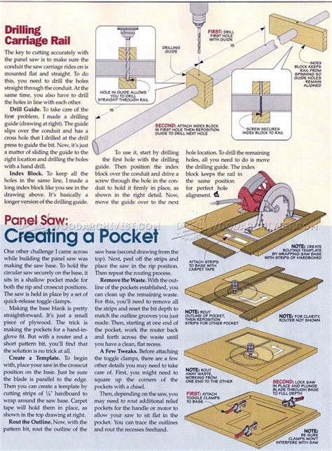 #2590 Panel Saw Plans - Circular Saw | Panel saw, Woodworking shop ...